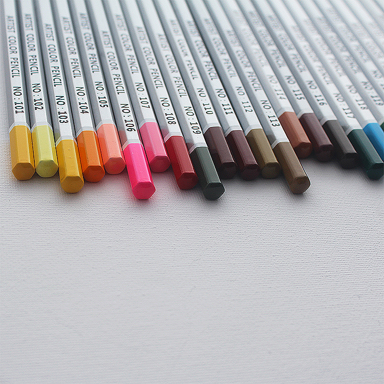 Luxury Low Price School Wooden Colour Pencil 72 Color Pencils Set