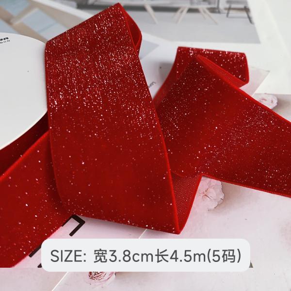 Блестящая блестящая бархатная лента 6 мм-38 мм глубокая красная бархатная лента мягкая