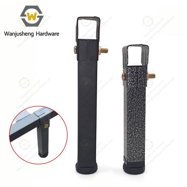 Height Adjustable Metal Support Legs Furniture Hardware Parts Bed Cabinet Feet Central Frame Slats Replaceable Legs