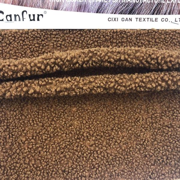 Medium Weight Plaid 100% Polyester Sherpa Faux Fur Fabric for Toys and Garment