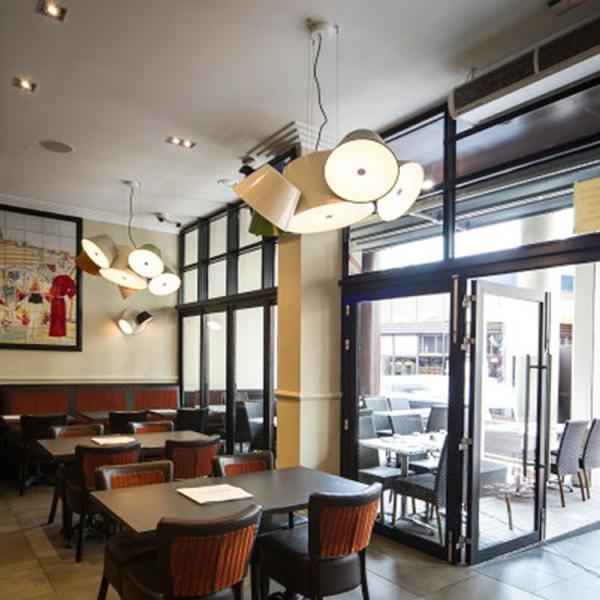 Nordic style creative personality designer room living room dining room shelves drums