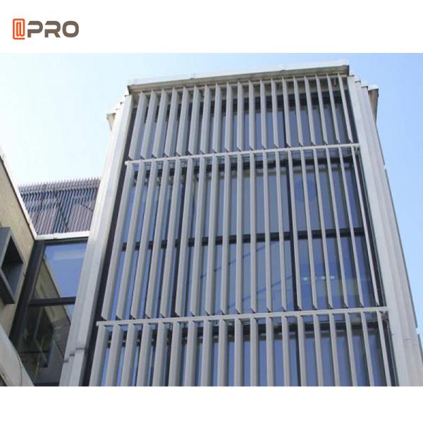 6063 -T5 Safety Aluminum Exterior Shutters Waterproof For Hotel