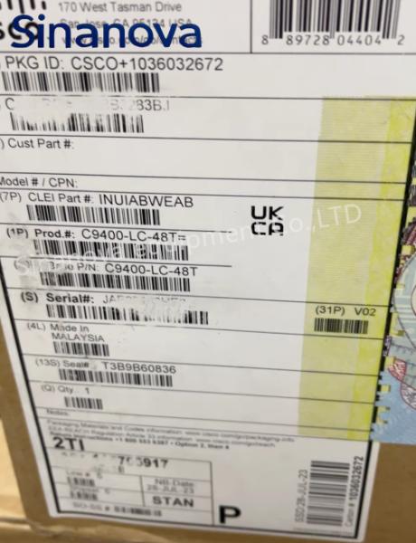 High Density Cisco C9400 LC 48T Enterprise Access Layer Line Card