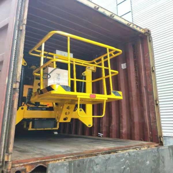 Elevación aérea de elevación eléctrica del auge del brazo del plegamiento de la plataforma del PLC el 16m