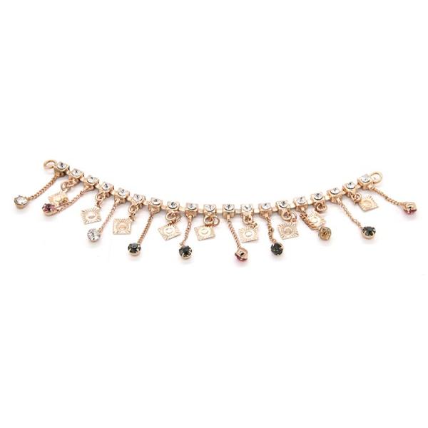 Wenzhou Kml Wholesale custom popular gold diamond shoe accessories buckle chain