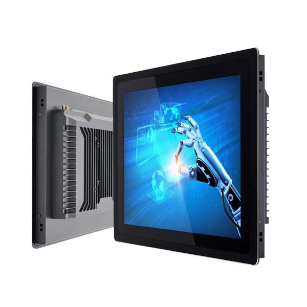 Computadora de pantalla táctil industrial con carcasa de aleación completa de aluminio