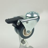 Cabeça de gerencio do furo de 360 graus rodízios de travamento dobro de 3 polegadas para as rodas do PVC do congelador