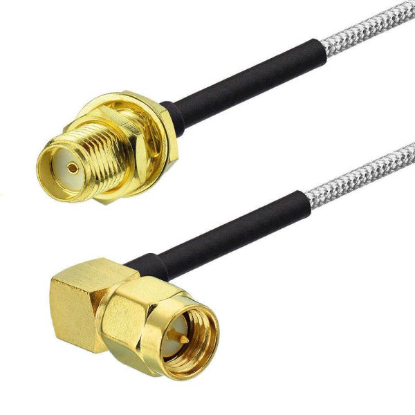 SMA Pigtail RF Connector Cable Assembly with 0~3GHz Frequency, 1.2 VSWR, and Gold Plated Brass
