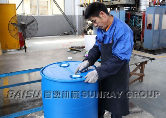 Electric Control 200 Litre Plastic Drum Making Machine Extrusion Blow Molding Process SRB120B