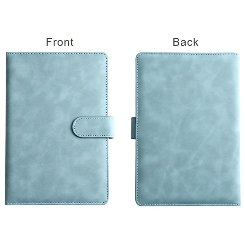 Multicolor Minimalist Custom Leather Notebook With Pen Holder Business Journal A4