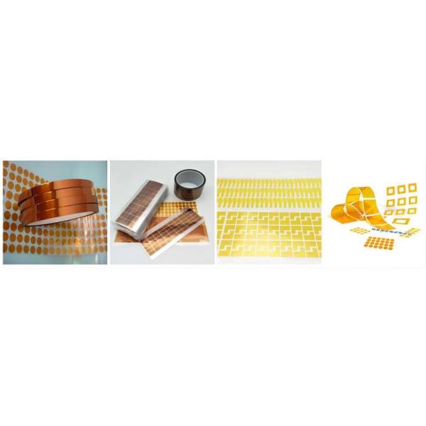 Die Cut Kapton Polyimide Film Adhesive Tape 75mic Dots Discs