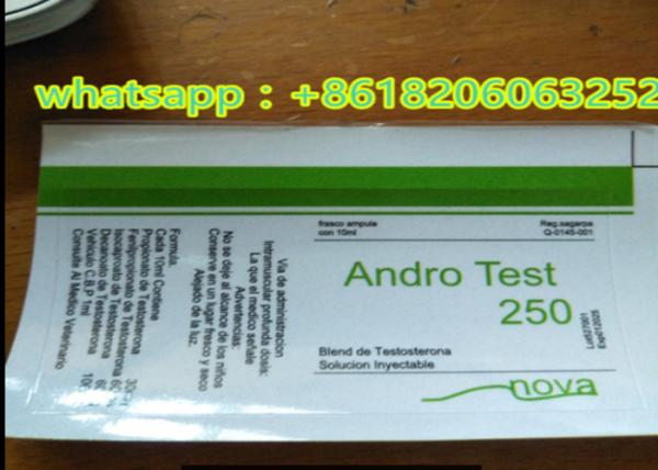 Étiquettes imperméables en PVC Androl Test 250 pour flacons en verre de 10 ml