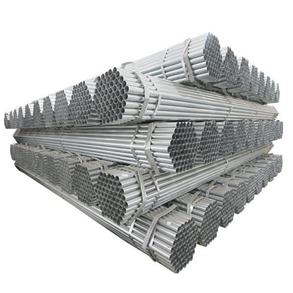 JISG3444 BS1387 1/4'' Galvanized Steel Round Pipe ST42 ST52