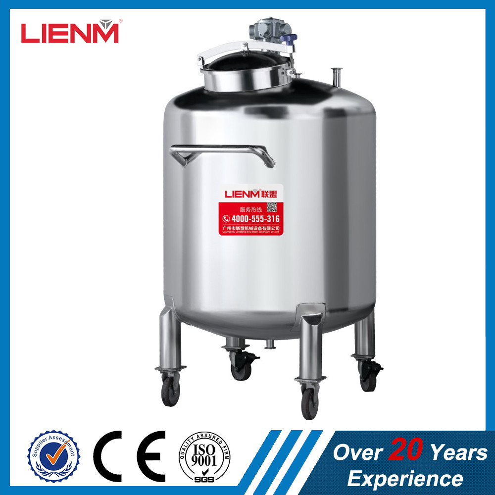 SS316, SS304 Storage Tank with Pneumatic Mixing Motor can be customized