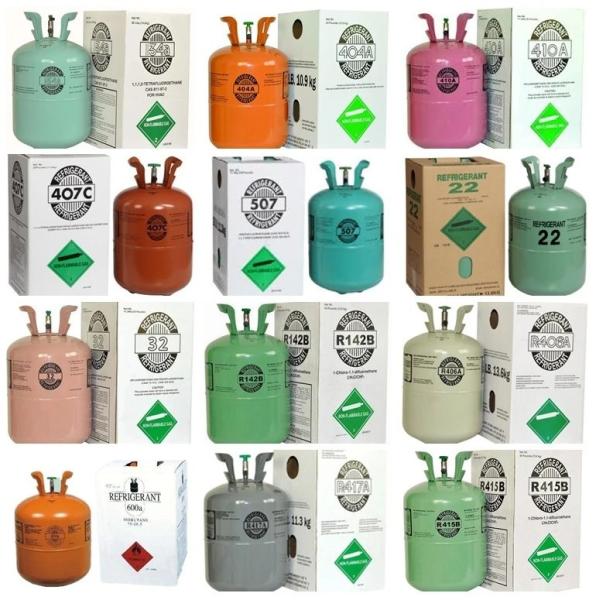 Energy Efficiency HFC 134a Refrigerant Non Flammable Air Conditioner Refrigerant Gas