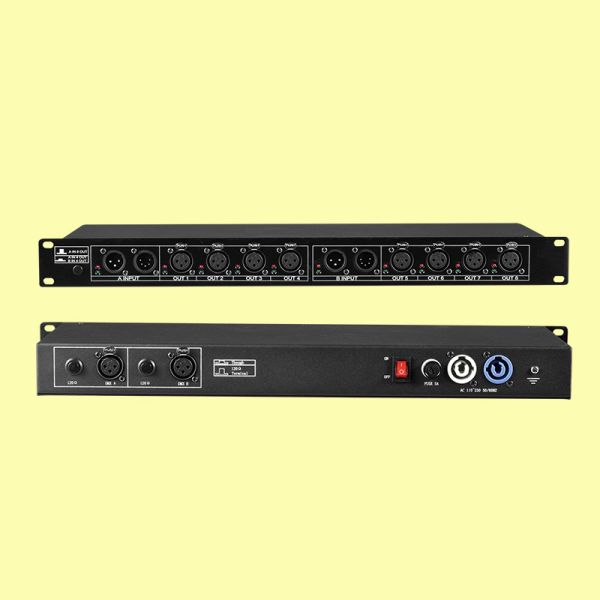 Nebula 8 Way Output DMX Splitter Controller 8-way Channel Isolated Artnet Signal Amplifier Spliter DMX Splitter
