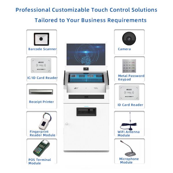 27-inch Model D Government Queue Calling & Smart Healthcare Capacitive Touch Self-Service All-in-One Inquiry Machine