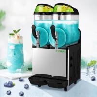 nostalgia comercial de congelação de aço Margarita Slushy Maker do cilindro 400W