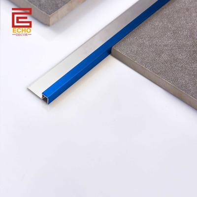 Decorativo azul de aço inoxidável Bullnose Trim Cerâmica parede telha borda