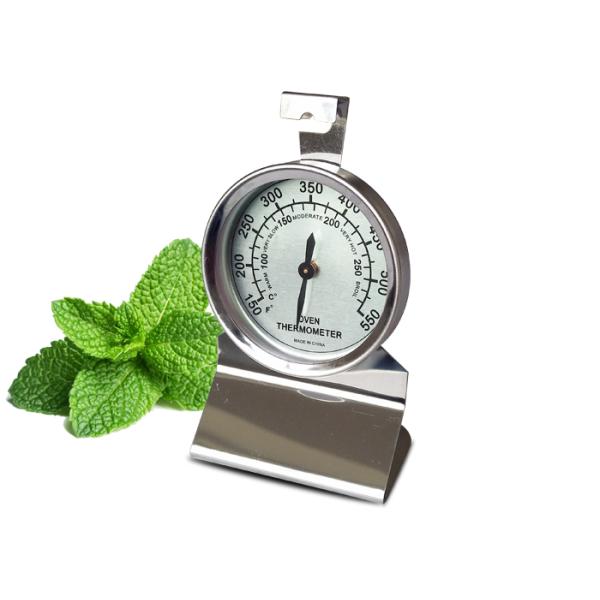 58mm Diameter Hanging Oven Thermometer Stainless Steel Bimetal Thermometer