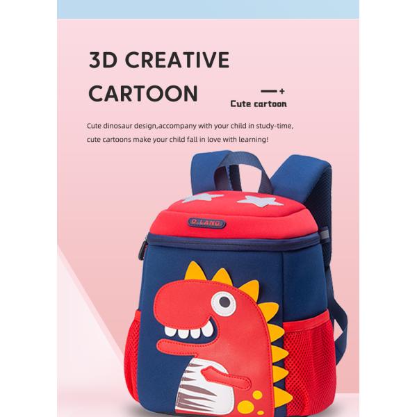 Toddler 3D Dinosaur Kindergarten Mochila Cute Cartoon Backpack For Boys Girls