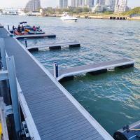 Dock flottant adapté aux besoins du client Marine Parts Lake Boat Pontoon d'alliage d'aluminium