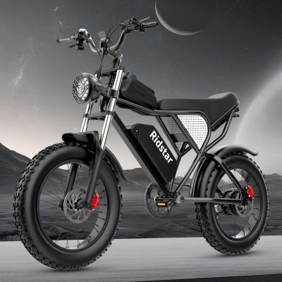 48 Volt 1000 Watt Electric Bike 20AH 40Miles 20MPH  Men'S Step Through Electric Bike