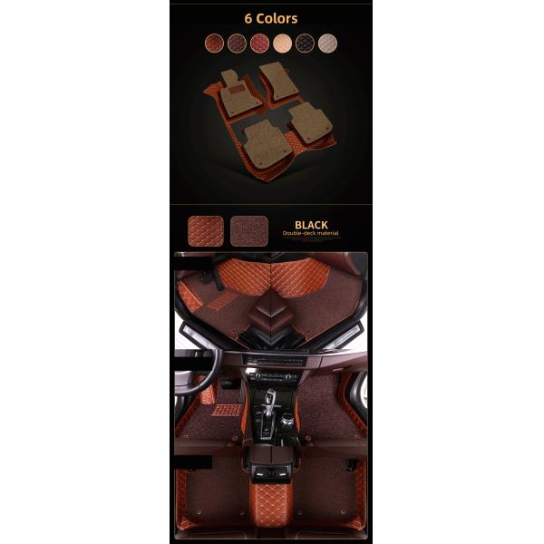 Slip Resistant Car Leather Mat , XPE Sponge Leather Car Floor Mats