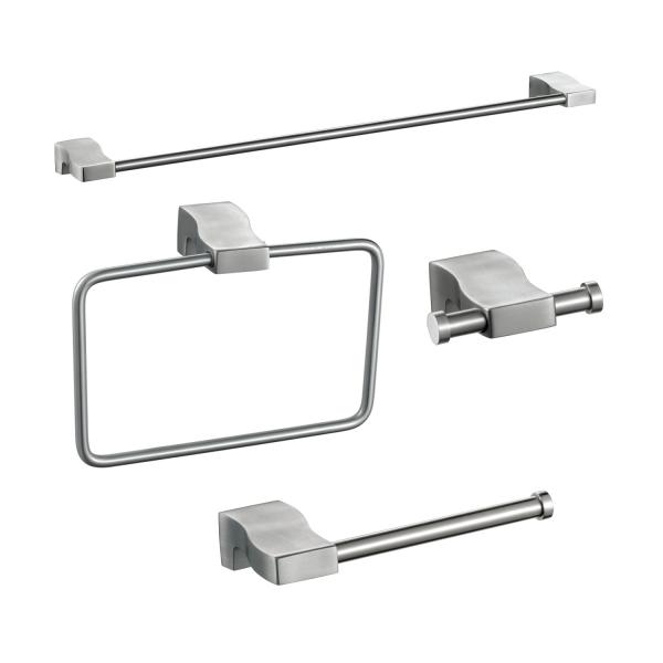 Brushed 586mm Towel Bar Toilet Paper Holder Bathroom Accessories