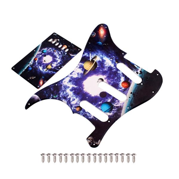 Планетарный шаблон 11 отверстий 3 скретч пластинки Pickguard задней пластинки винтов для ST стиль электрических гитар