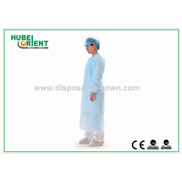 Light Weight 120*190cm 135*205cm CPE Protective Disposable Gown