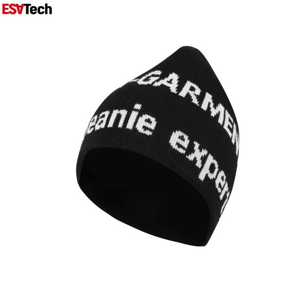 Proteção de orelha morna fluorescente de Beanie Hats Female Autumn Winter do chapéu reflexivo preto leve da malha