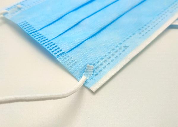 Three Layer Disposable Mouth Mask Medical Surgical Mask Blue And White Side