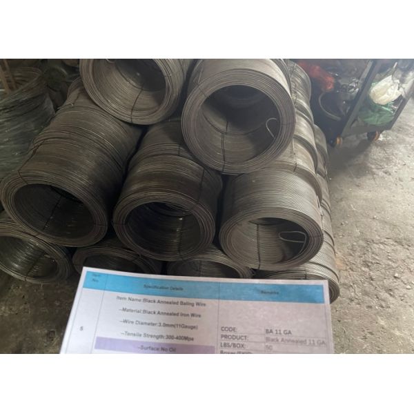 20cm Diameter 3.0mm Wire diameter Black Annealed Baling Wire for baling work