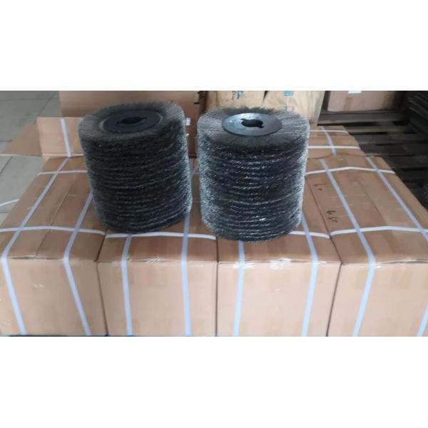 100 X 120mm Industrial Steel Wire Curved Wood Polish Wire Brush Roller