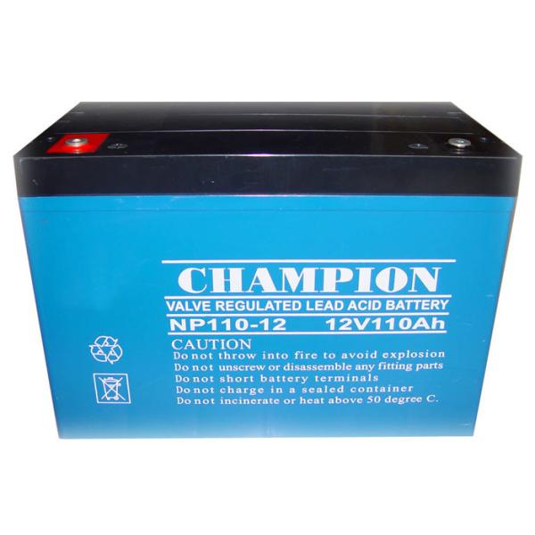 China Champion UPS Battery 12V110Ah NP110-12 Lead Acid AGM Battery VRLA Battery, SLA Battery