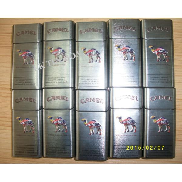 10 varas gravaram a caixa enorme 100 ' S do cigarro do metal do camelo das caixas de cigarro do vintage