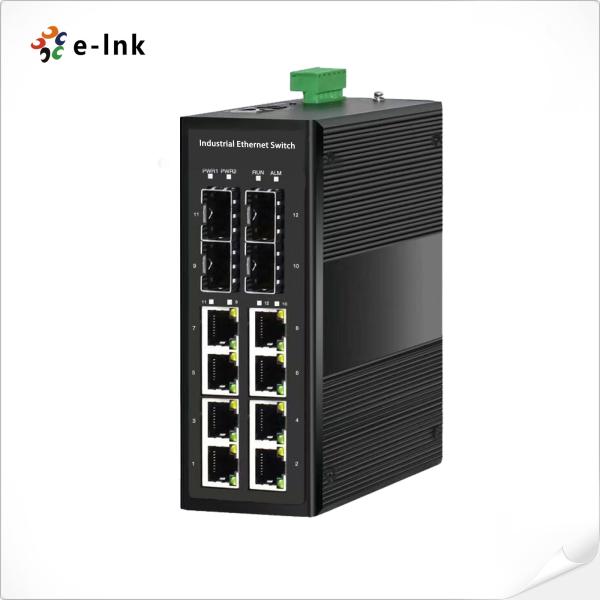 O interruptor controlado industrial dos ethernet do multi porto, poder sobre ethernet não comuta nenhum projeto do fã