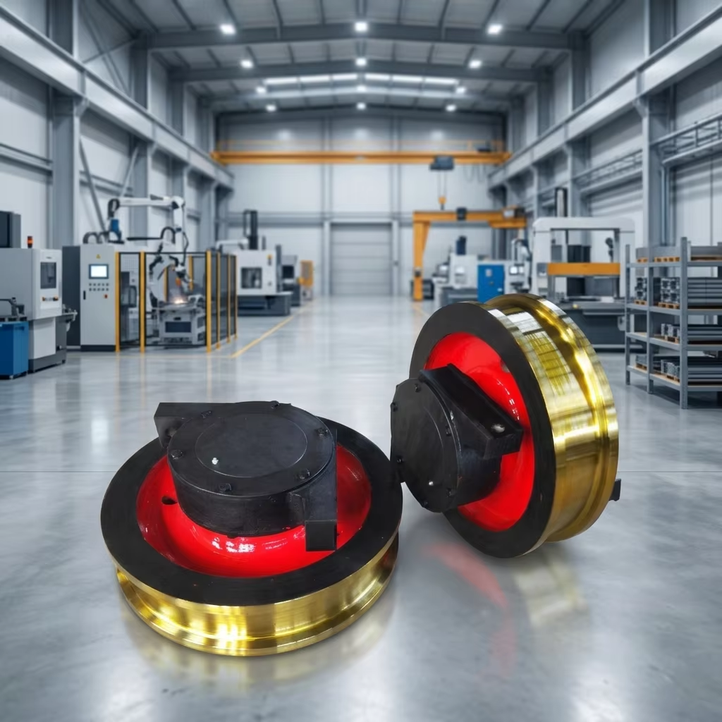 Professional Cast Steel End Carriage Wheel Assembly for Smooth Bridge Travel in Gantry Crane