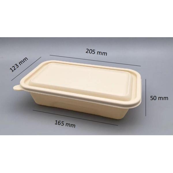 650ML corn starch tableware biodegradable take out containers For Fast Food Shops
