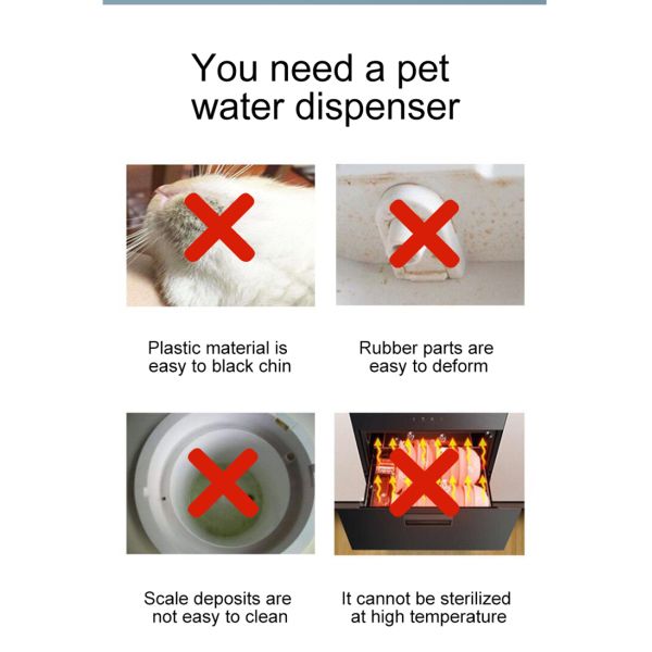 Large Capacity Intelligent Automatic Pet Water Dispenser Automatic Circulation Pet Fountain Pet Bowls & Feeders