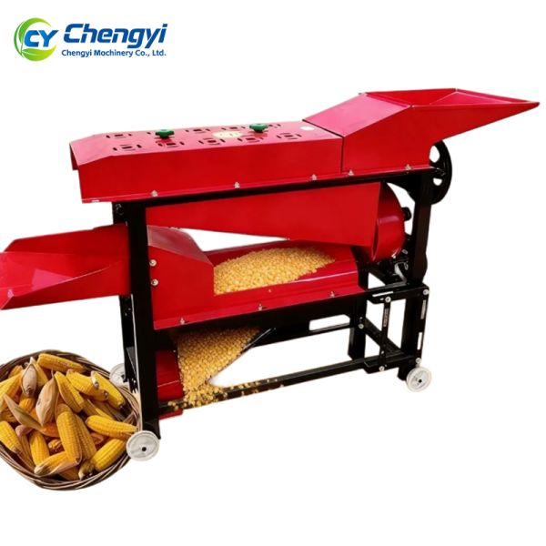 Easy Operate Corn Peeler Thresher Iron Labor Saving Maize Dehusker Machine