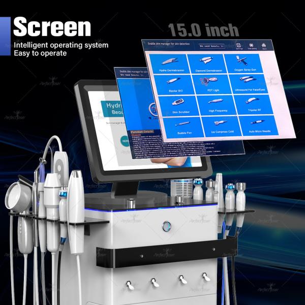 10.4 дюймовый цветный сенсорный экран очиститель кожи для удаления морщин и акне