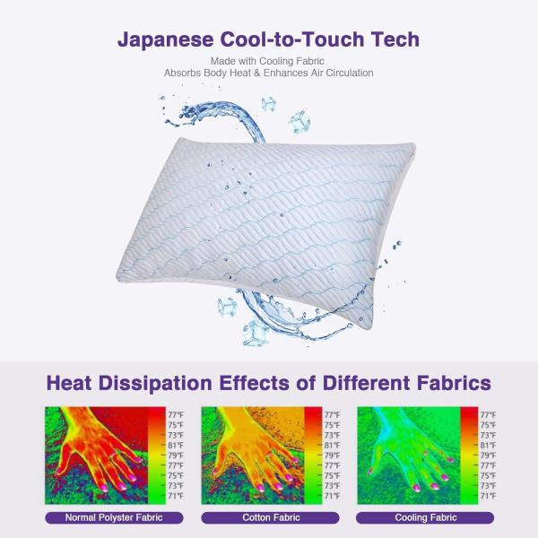 Upgrade Your Sleep Experience with Our Adjustable Firmness Cooling Memory Foam Pillows