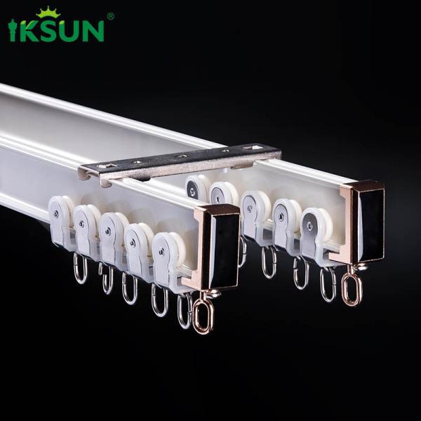 19ft Single Curved Curtain Rail Aluminium Ceiling Mount Bendable Curtain Track System