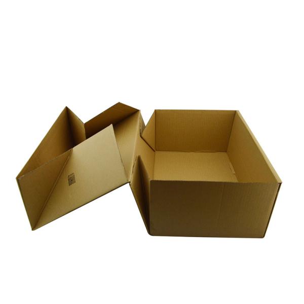 Boîte pliable de carton d'e cannelure faite sur commande de logo de Brown de
