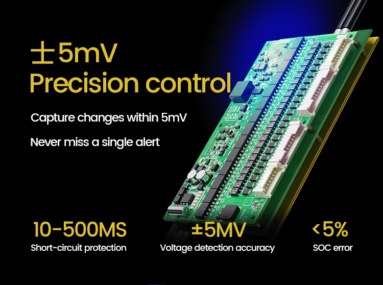 7S 8S 10S 16S 24V 36V 48V Lifepo4 Smart BMS LTO NMC 18650 21700 Battery Protection Board