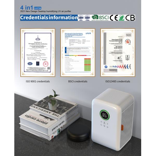 HOMEFISH ABS умный портативный настольный очиститель воздуха с увлажнением