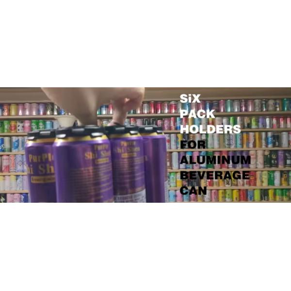 4-pack and 6-pack Plastic Handle for Beverage Beer Cans in Red Yellow Black Blue Green