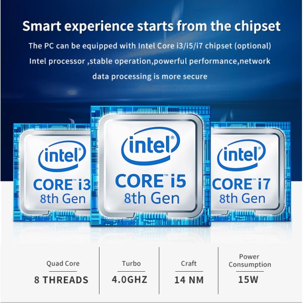 X86 Mini PC with Intel Celeron 3867U 6 Gigabit LAN Ports Fanless Firewall Appliance for Network Security